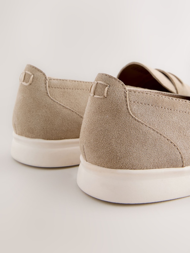 Sand Forever Comfort White Sole Suede Loafers - Image 9 of 9 Sand Forever Comfort White Sole Suede Loafers - Image 9 of 9
