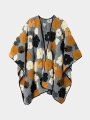 Joe Browns Grey Seasonal Textured Floral Wrap Coverup - Image 1 of 2