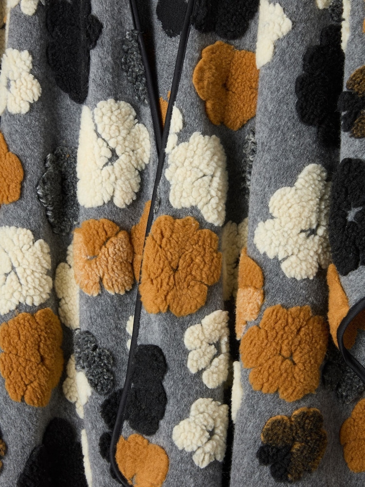 Joe Browns Grey Seasonal Textured Floral Wrap Coverup - Image 2 of 2 Joe Browns Grey Seasonal Textured Floral Wrap Coverup - Image 2 of 2