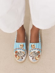 Multi Forever Comfort® Hand Beaded Espadrilles - Image 3 of 6