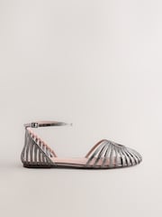 Pewter Forever Comfort® Bling Two Part Flats - Image 5 of 7