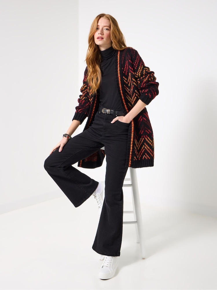 Joe Browns Black Winter Edge to Edge Cardigan - Image 1 of 5 Joe Browns Black Winter Edge to Edge Cardigan - Image 1 of 5