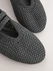 Black Forever Comfort® Crochet Weave Mary Jane Shoes - Image 4 of 6