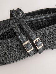 Black Forever Comfort® Crochet Weave Mary Jane Shoes - Image 5 of 6