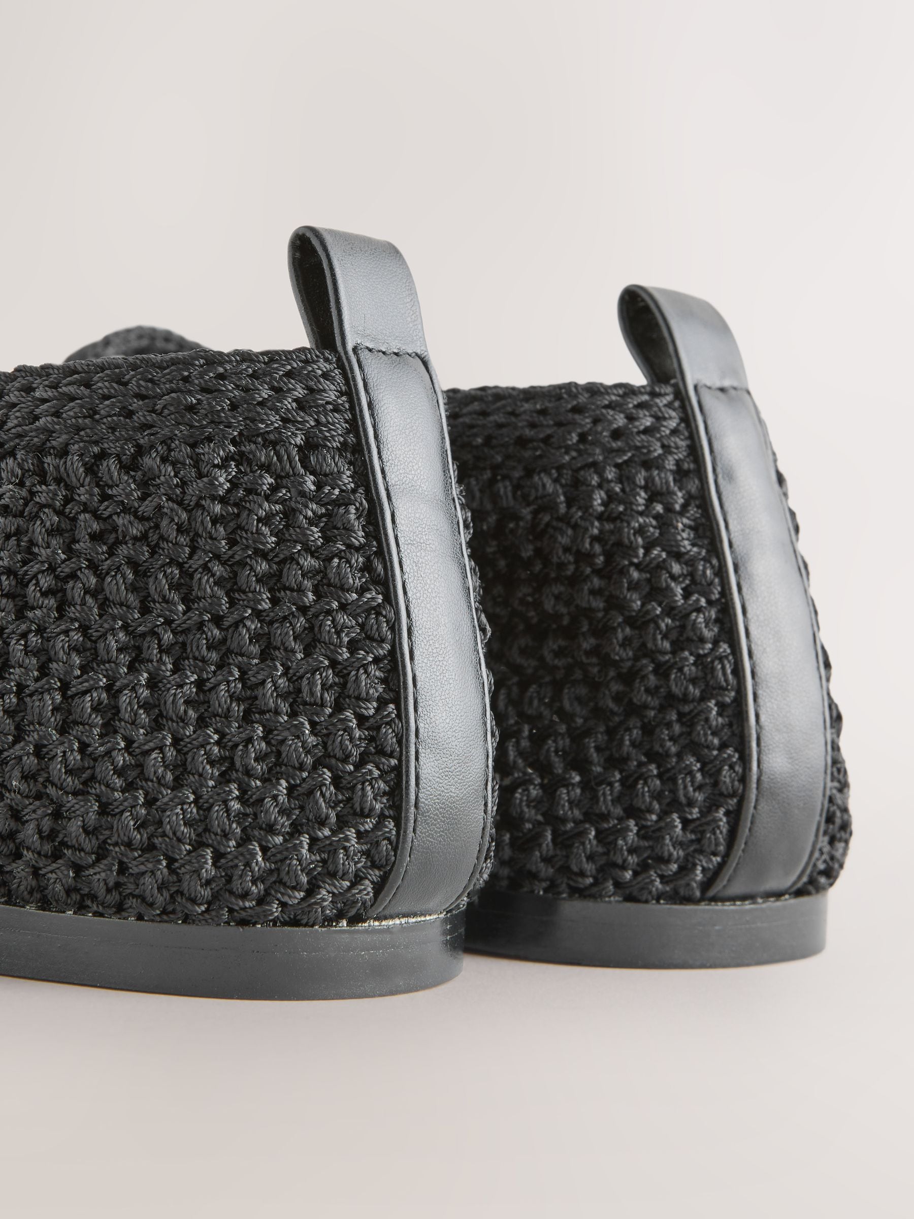 Buy Black Forever Comfort® Crochet Weave Mary Jane Shoes from Next USA