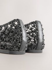 Black Forever Comfort® Flower Weave Maryjane Shoes - Image 6 of 6