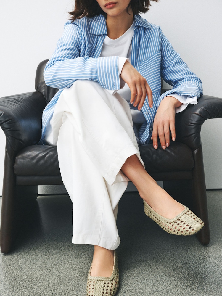 Natural Forever Comfort® Leather Woven Upper Shoes - Image 3 of 3