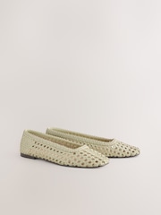 Natural Forever Comfort® Leather Woven Upper Shoes - Image 6 of 8