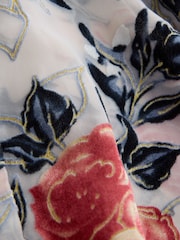 Ecru Floral N. Premium Sheer Flocked Velvet Shirt - Image 8 of 8