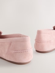 Blush Pink Forever Comfort® Suede Leather Ruched Loafers - Image 10 of 10