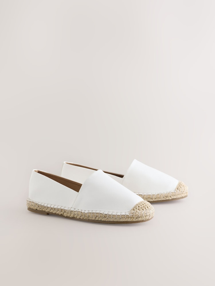 White Forever Comfort® High Cut Espadrille Flats - Image 2 of 5
