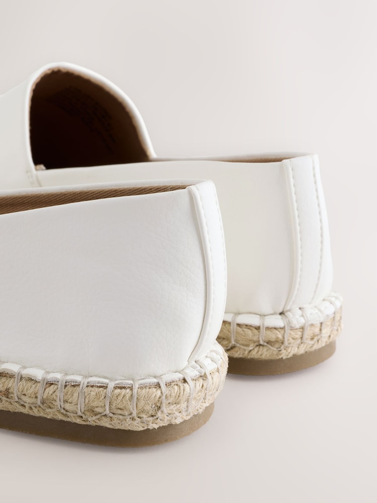 White Forever Comfort® High Cut Espadrille Flats - Image 9 of 9