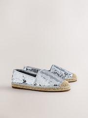 Metallic Forever Comfort® High Cut Espadrille Flats - Image 2 of 8