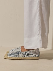 Metallic Forever Comfort® High Cut Espadrille Flats - Image 3 of 8