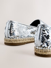 Metallic Forever Comfort® High Cut Espadrille Flats - Image 8 of 8