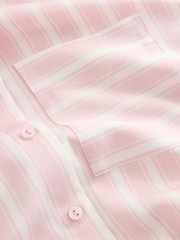 Pink/White Stripe TENCEL™ Lyocell Long Sleeve Shirt - Image 2 of 3