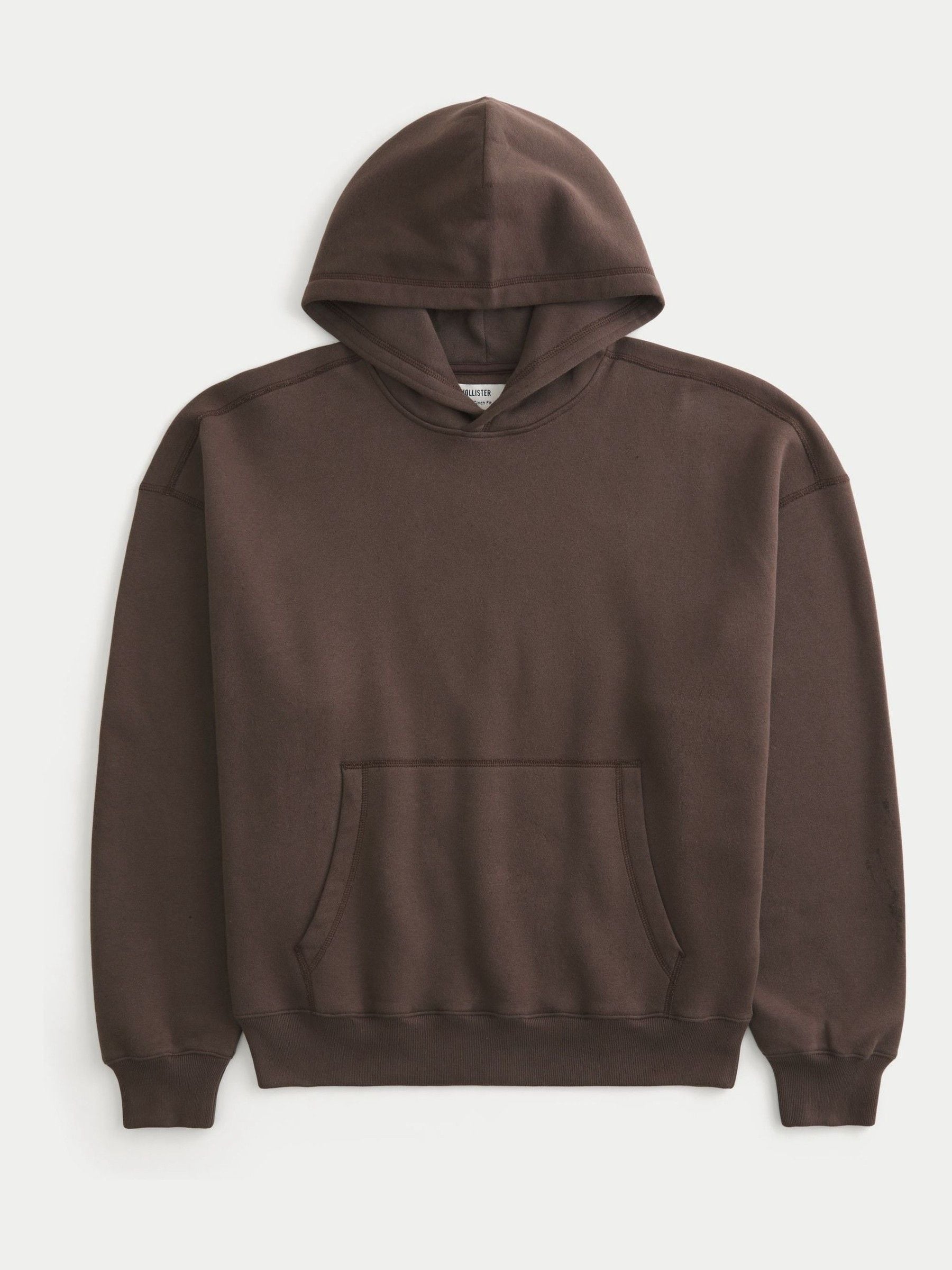 Buy Hollister Baggy Cinched Popover Brown Hoodie from Next USA
