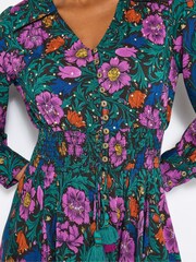 Joe Browns Blue Petite Autumn Floral Maxi Dress - Image 6 of 7