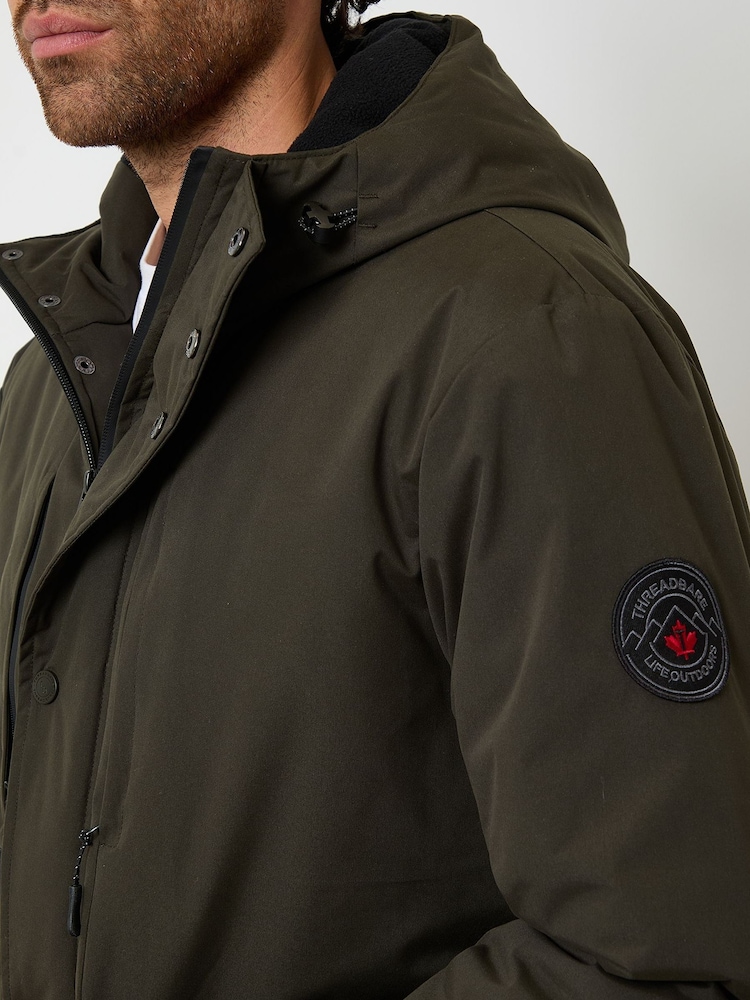 أخضر - Threadbare Showerproof Padded Hooded Coat - صورة 5 من 5 أخضر - Threadbare Showerproof Padded Hooded Coat - صورة 5 من 5