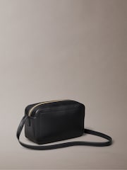 Calvin Klein Black Embossed Monogram Logo Camera Bag - Image 2 of 4