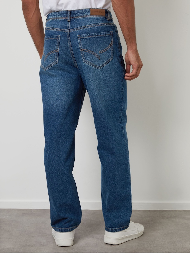 Threadbare Blue Loose Fit Jeans - Image 2 of 4