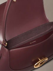 Calvin Klein Brown Top Flap Shoulder Bag - Image 4 of 4