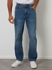 Threadbare Cream Loose Fit Jeans - Image 1 of 4