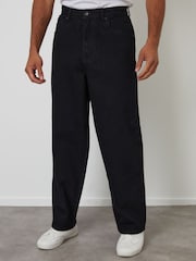 Threadbare Black Baggy Fit Jeans - Image 1 of 4