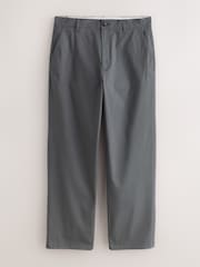 Dark Grey Relaxed Fit Cotton Rich Stretch Chinos - Image 6 of 9