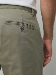 Khaki Green Slim Fit Cotton Rich Stretch Chinos - Image 5 of 10