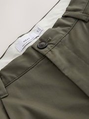Khaki Green Regular Tapered Fit Cotton Rich Stretch Chinos - Image 2 of 5