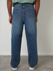 Threadbare Light Blue Baggy Fit Jeans - Image 2 of 4