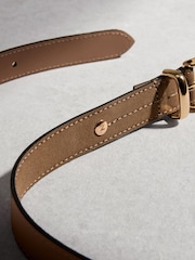 Taupe Braun - N. Premium proizveden u Italiji pojas od antilopa srednje širine - Slika 2 od 4