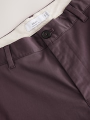 Violet mauve - Ajustement droit - Chinos extensibles riches en coton - Image 8 sur 10