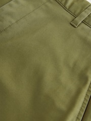 Olive Green Slim Fit Cotton Rich Stretch Chinos - Image 7 of 8
