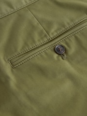 Olive Green Slim Fit Cotton Rich Stretch Chinos - Image 8 of 8