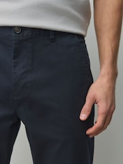 Navy Slim Fit Cotton Rich Stretch Chinos - Image 3 of 6