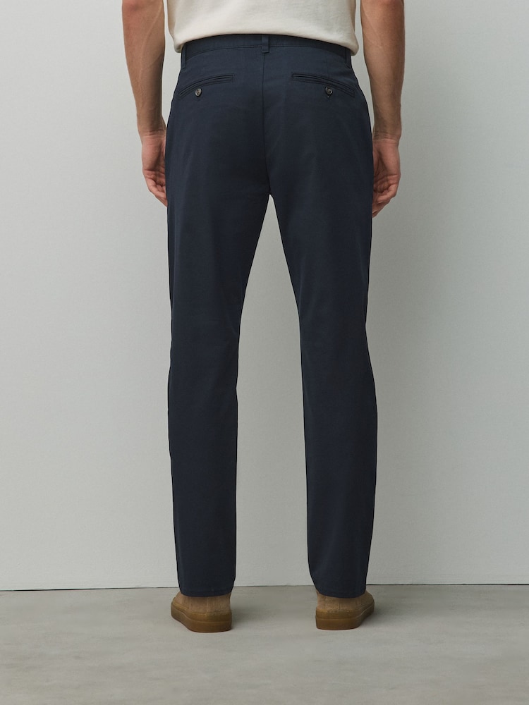 Navy Skinny Fit Cotton Rich Stretch Chinos - Image 2 of 7
