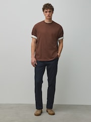 Navy Skinny Fit Cotton Rich Stretch Chinos - Image 3 of 7