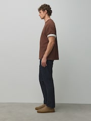 Navy Skinny Fit Cotton Rich Stretch Chinos - Image 4 of 7