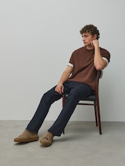 Navy Skinny Fit Cotton Rich Stretch Chinos - Image 5 of 7