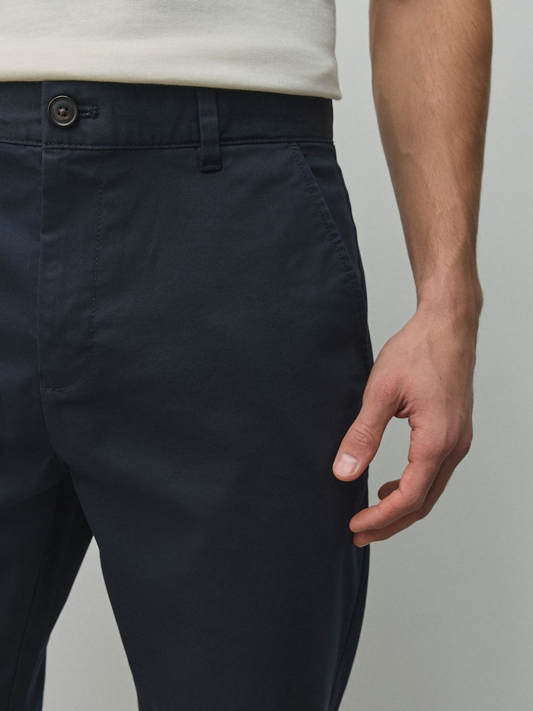 Navy Skinny Fit Cotton Rich Stretch Chinos - Image 7 of 7