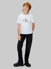 Calvin Klein Black Mid Rise Straight Jeans - Image 3 of 5