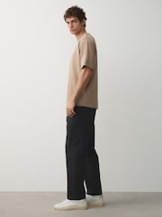 رمادي رمادي داكن - قياس مستقيم - تشينو غني بالقطن وقابل للتمدد - صورة 3 من 6