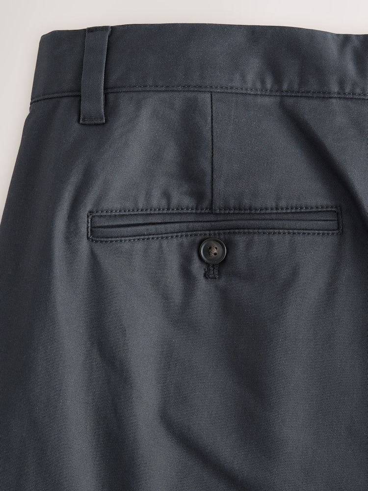Charcoal Grey Straight Fit Cotton Rich Stretch Chinos - Image 9 of 9