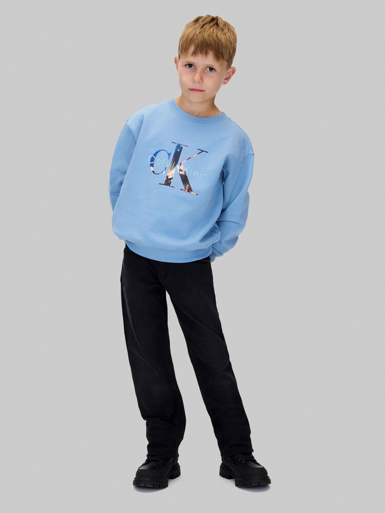 Calvin Klein Blue Logo Sweatshirt - Image 2 of 6