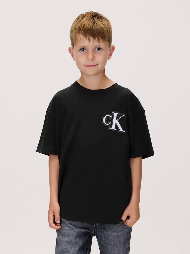 Calvin Klein Black Logo T-Shirt - Image 1 of 6 Calvin Klein Black Logo T-Shirt - Image 1 of 6