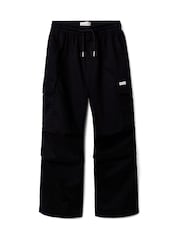 Calvin Klein Black Baggy Sateen Cargo Trousers - Image 5 of 5