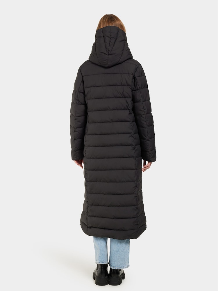 Didriksons Stella Long Womens Padded Black Coat - Image 2 of 7