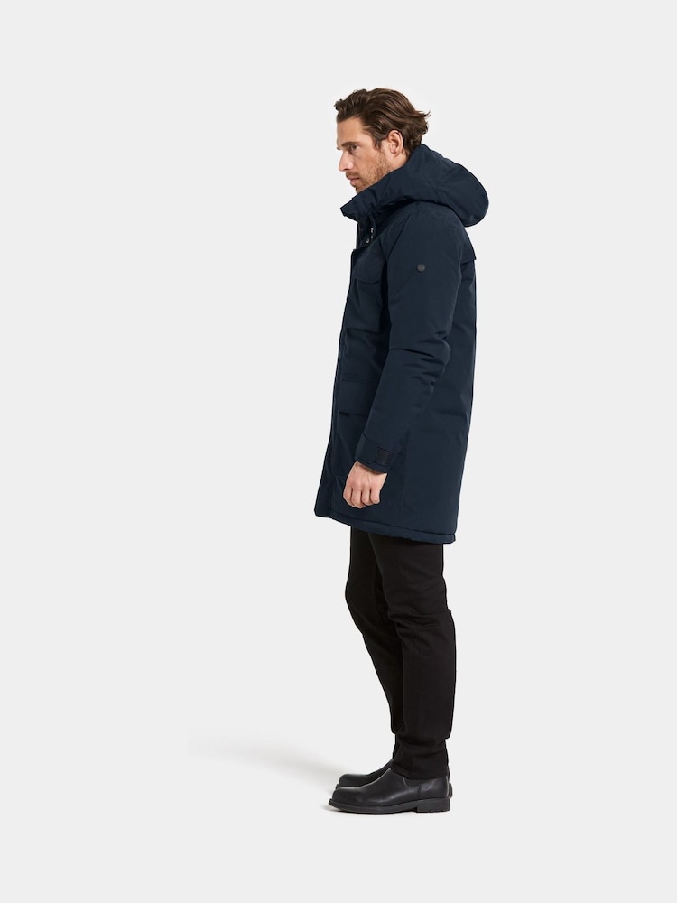 Didriksons Blue Aiden Mens Waterproof Coat - Image 2 of 6